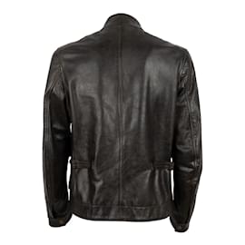 Belstaff-Belstaff Vintage Brad Leather Jacket-Black