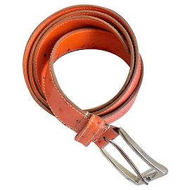 Prada male ostrich belt Orange