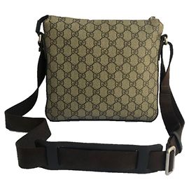 Gucci 406410 Bolsa Messenger Bege Bege