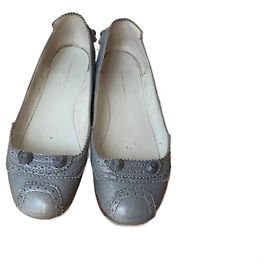 BALENCIAGA Bailarinas T.UE 36 cuero Gris