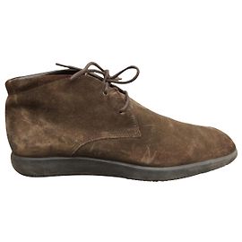 Bottines Hogan desert boots daim marron taille 40.5 Marron foncé