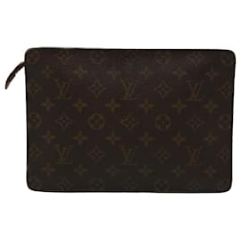 Louis Vuitton-LOUIS VUITTON Monogram Pochette Homme Clutch Bag M51795 LV Auth tb516-Monogram