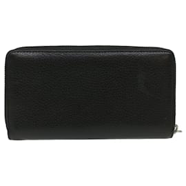 Gucci-GUCCI Long Wallet Leather Black 473928 Auth am3822-Black