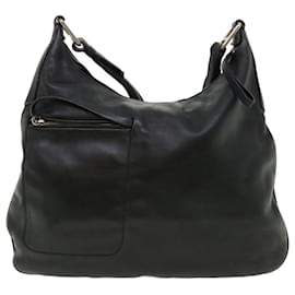 Prada-PRADA Shoulder Bag Leather Black Auth ar8908-Black