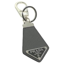 Prada-PRADA Key Ring Gray Auth 36676-Grey