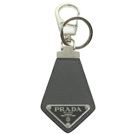Prada-PRADA Key Ring Gray Auth 36676-Grey