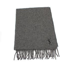 Yves Saint Laurent Lenço de lã YSL Preto