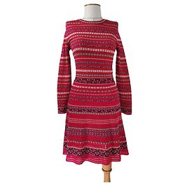 Vestido M Missoni Vermelho de Algodão e Viscose IT44 Vermelho Multicor