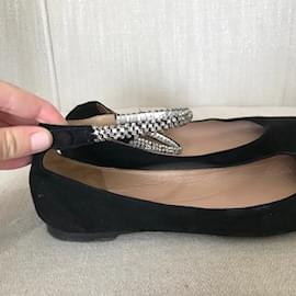 Chloé-CHLOE Ballerines T.UE 36.5 suédée-Noir