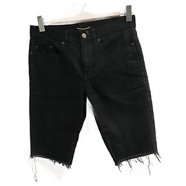SAINT LAURENT Camiseta corta.International S Denim - Vaqueros Negro