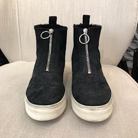 Céline-Zapatillas T CELINE.UE 38 ante-Negro