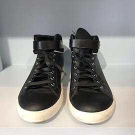 Dior-Zapatillas DIOR T.UE 38 cuero-Negro