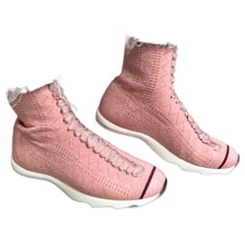 Fendi-FENDI  Trainers T.eu 36 cloth-Pink