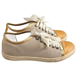 Lanvin-LANVIN Deportivas T.UE 35 paño-Beige