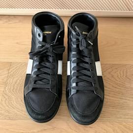 Saint Laurent-SAINT LAURENT  Trainers T.eu 41 Leather-Black