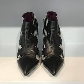 Emilio Pucci-EMILIO PUCCI  Ankle boots T.eu 40 Leather-Black