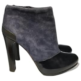 Fendi-FENDI  Ankle boots T.eu 37 Suede-Blue
