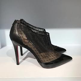 Christian Louboutin-CHRISTIAN LOUBOUTIN  Ankle boots T.eu 39 Leather-Black