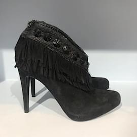 Dior-Botins DIOR T.eu 36.5 camurça-Preto