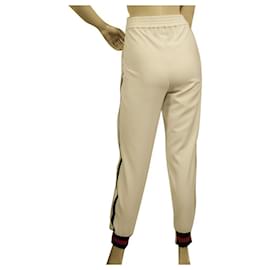 Philipp Plein-Philipp Plein Couture Pantalón de chándal de viscosa blanco Pantalón talla S-Blanco