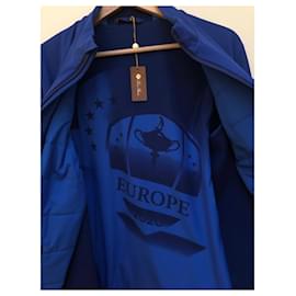 Loro Piana-Suéter masculino Loro Piana XS Team Europe Ryder Cup com zíper completo-Azul