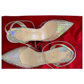 Christian Louboutin spikaqueen 55 Argento