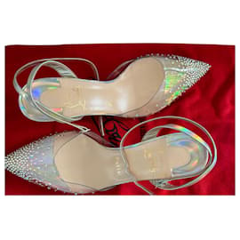 Christian Louboutin-spikaqueen 55-Argento
