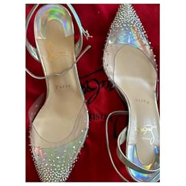 Christian Louboutin-spikaqueen 55-Argento