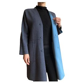 Weekend Max Mara Cappotto Max Mara Weekend in lana double face Blu