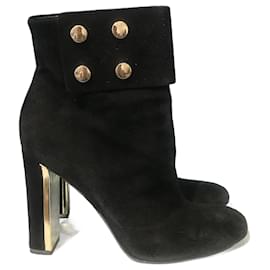 Gucci-GUCCI  Ankle boots T.eu 39 Suede-Black