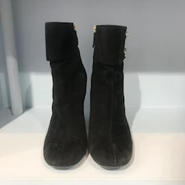 Gucci-GUCCI  Ankle boots T.eu 39 Suede-Black