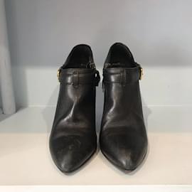 Miu Miu-MIU MIU  Ankle boots T.eu 37 Leather-Black