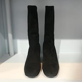 Balenciaga-BALENCIAGA  Boots T.eu 39 Suede-Black