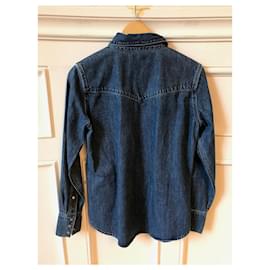 Calvin Klein-CALVIN KLEIN  Tops T.International S Denim - Jeans-Blue