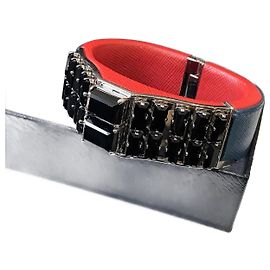 PRADA Bracelets T.  cuir de vachette Noir