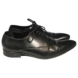 Dior-DIOR Chaussures à lacets T.UE 44 cuir de vachette-Noir