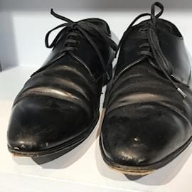 Dior-DIOR Chaussures à lacets T.UE 44 cuir de vachette-Noir