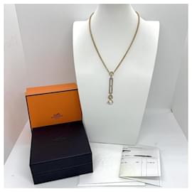 Hermès-Chandra PM D0.56ct 1PA3.08ct 27.32G NECKLACE-Gold hardware