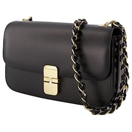 Apc-Grace Baguette Chaine Bag - A.P.C. - Leather - Black-Black