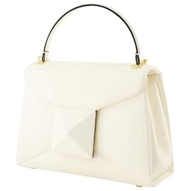 Valentino Garavani-One Stud Small Handbag - Valentino Garavani - Ivory - Leather-White