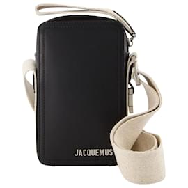 Jacquemus-Le Cuerda Vertical Crossbody - Jacquemus -  Black - Leather-Black