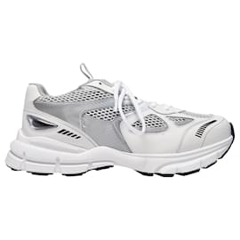 Autre Marque-Marathon Sneakers - Axel Arigato - White/Silver - Leather-Grey
