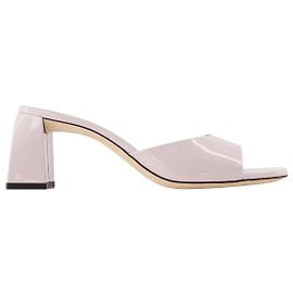 Romy Mule - By Far - Rosa claro - Couro envernizado Rosa