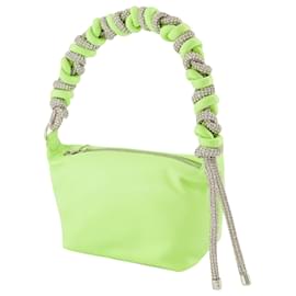 Donna Karan-Phone Cord Hobo Bag - Kara - Yellow - Leather-Green