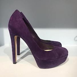 Dior-DIOR  Heels T.eu 35.5 Suede-Purple