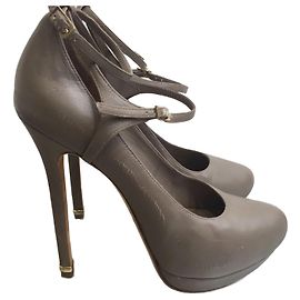 ELIE SAAB  Heels T.eu 38 Leather Grey