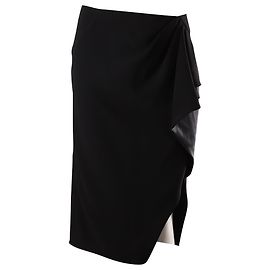 Jupe crayon drapée Altuzarra en triacétate noir Noir