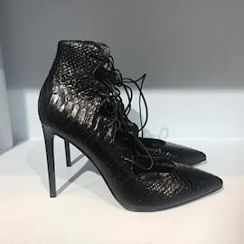 Saint Laurent-SAINT LAURENT  Heels T.eu 37.5 Leather-Black