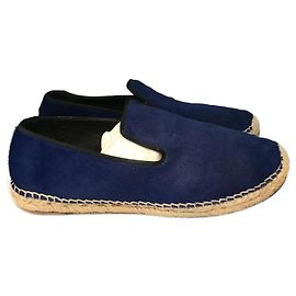 Céline CELINE  Espadrilles T.eu 41 Pony-style calf leather Blue