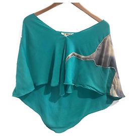 Chloé CHLOE Sciarpe T.  silk Turchese
